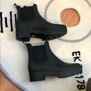 Jeffrey Campbell mini platform rain boots- NEW
